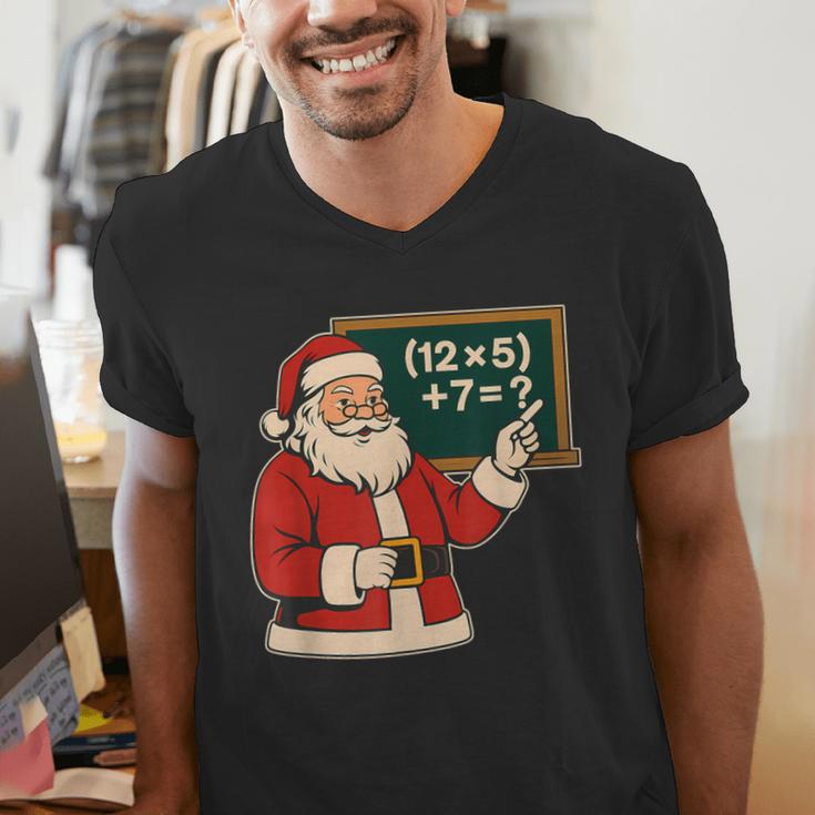 67 Teacher Christmas Santa Six Seven Meme Brainrot Math Joke Men's V-Neck T-Shirt, funny gift 67 Teacher Christmas Santa Six Seven Meme Brainrot Math Joke Men's V-Neck T-Shirt, funny gift