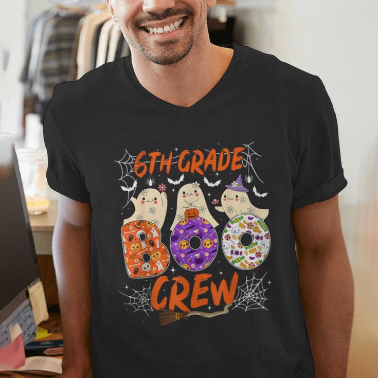 6th Grade Boo Crew Sixth Grade Halloween Teacher Kid Men's V-Neck T-Shirt, funny gift 6th Grade Boo Crew Sixth Grade Halloween Teacher Kid Men's V-Neck T-Shirt, funny gift