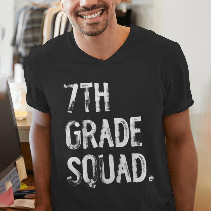 7th Grade Squad Back To School Student Teacher Men's V-Neck T-Shirt, funny gift 7th Grade Squad Back To School Student Teacher Men's V-Neck T-Shirt, funny gift
