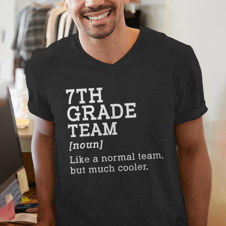 7th Grade Team Back To School Teacher Seventh Grade Team Men's V-Neck T-Shirt, funny gift