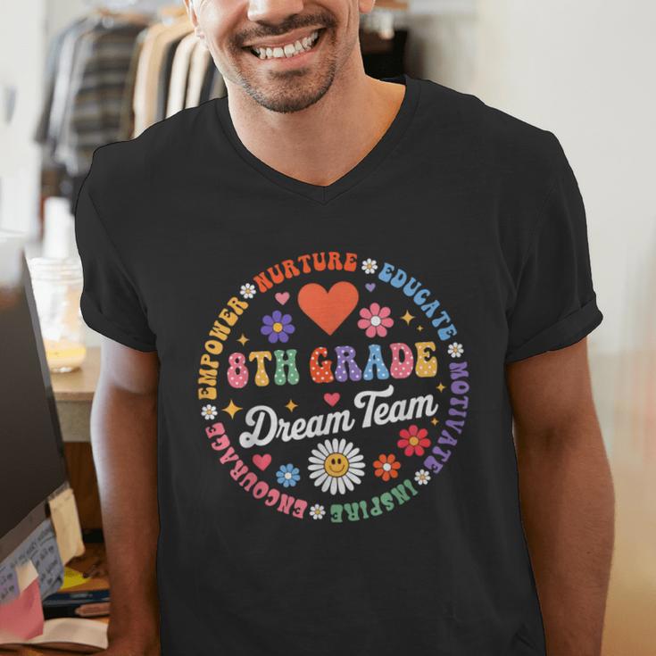 8th Grade Dream Team Eighth Grade Teacher Kid Back To School Men's V-Neck T-Shirt, funny gift 8th Grade Dream Team Eighth Grade Teacher Kid Back To School Men's V-Neck T-Shirt, funny gift