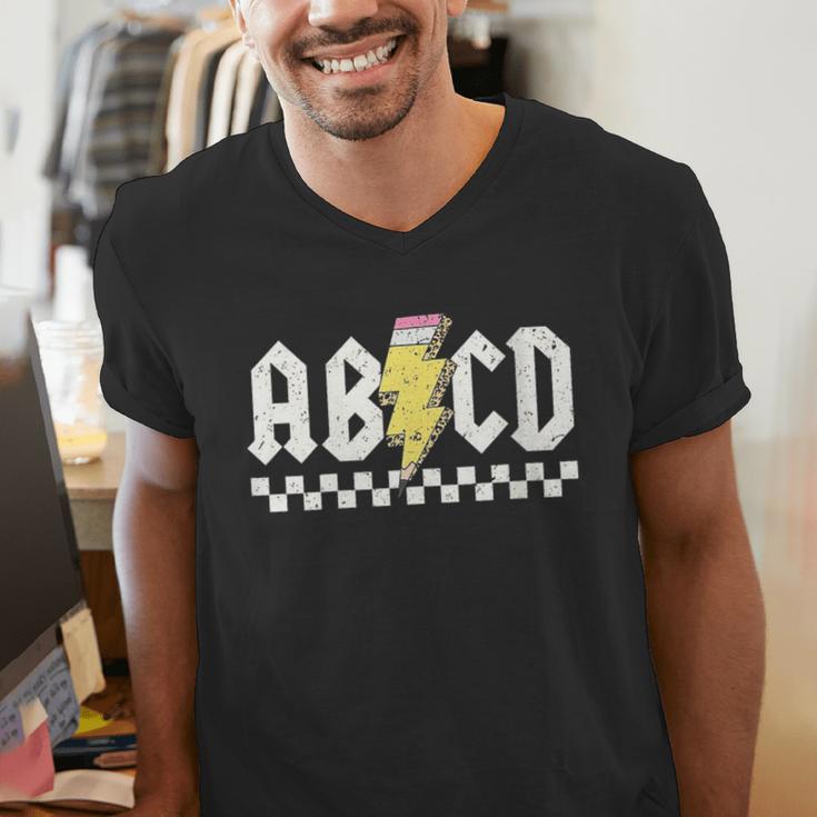 ABCD Teacher Men's V-Neck T-Shirt, funny gift ABCD Teacher Men's V-Neck T-Shirt, funny gift