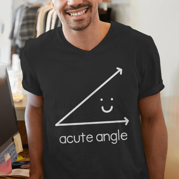 Acute Angle Cute Math Teacher Men's V-Neck T-Shirt, funny gift