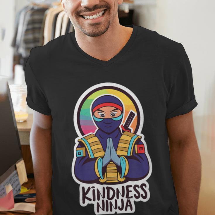 Anti Bullying Kindness Ninja School Teacher Student Men's V-Neck T-Shirt, funny gift Anti Bullying Kindness Ninja School Teacher Student Men's V-Neck T-Shirt, funny gift