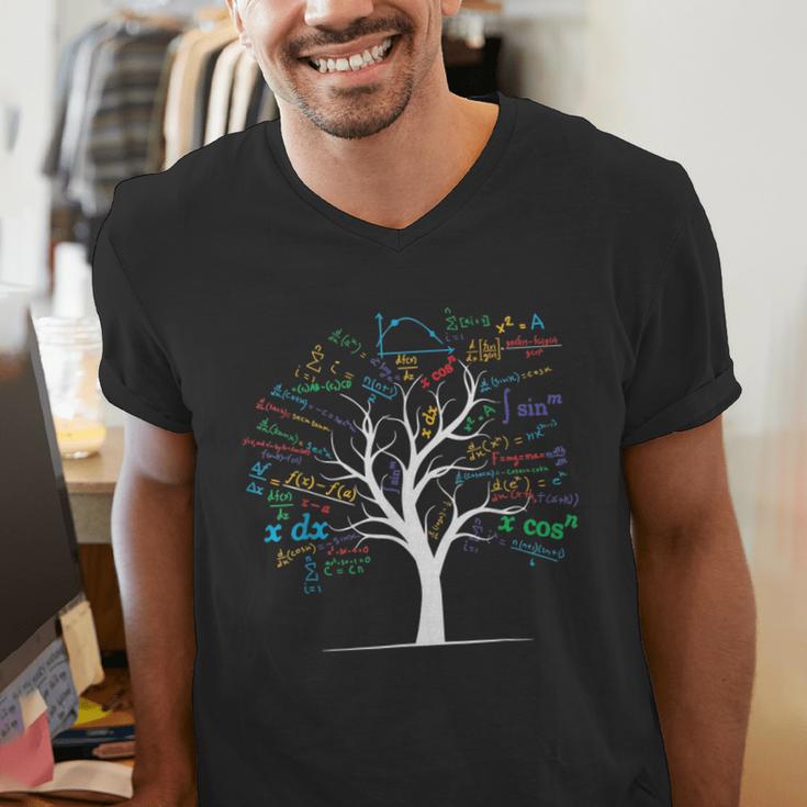 AP Calculus Algebra Tree Math Teacher Nerd Geek Men's V-Neck T-Shirt, funny gift