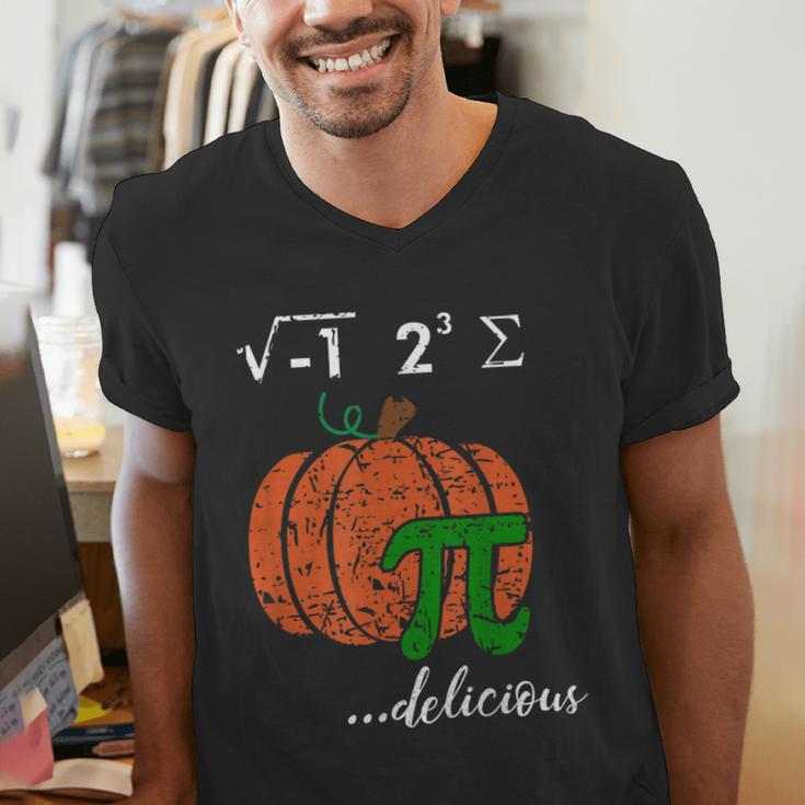 I Ate Some Pumpkin Pi Pie Math Teacher Halloween For Men Women Kids Men's V-Neck T-Shirt, funny gift I Ate Some Pumpkin Pi Pie Math Teacher Halloween For Men Women Kids Men's V-Neck T-Shirt, funny gift