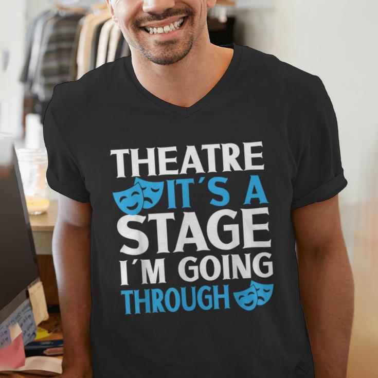 Theater Teacher Drama Teacher Theater Nerd Actor Men Women Kids Men's V-Neck T-Shirt, funny gift
