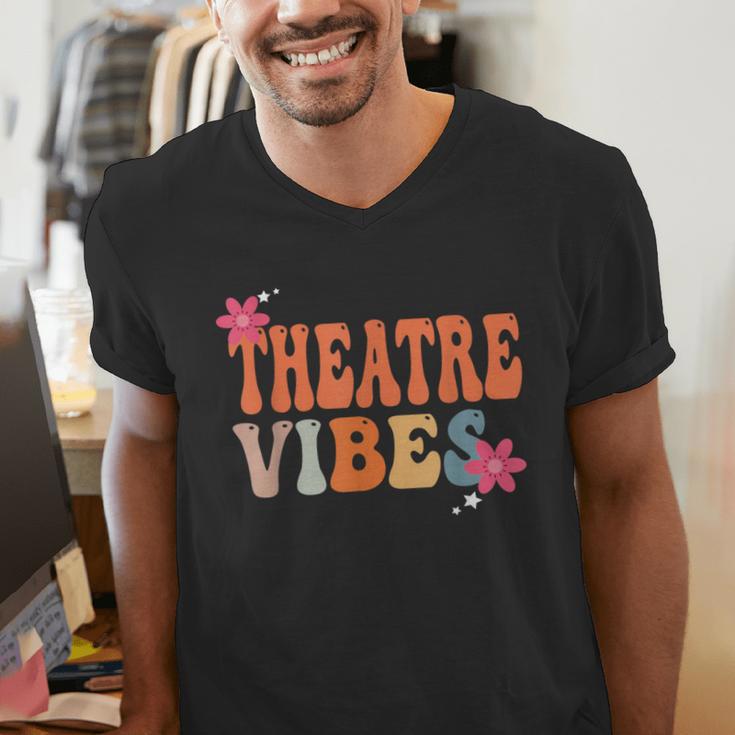 Theatre Vibes Teacher Man Women Youth Auditorium Concert Tee Men's V-Neck T-Shirt, funny gift