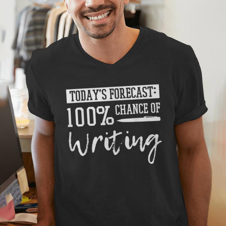 Author Journalist Teacher Writing Content Creator Men's V-Neck T-Shirt, Writing Teacher Shirts, funny gift