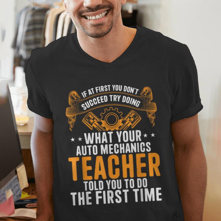 Auto Mechanic Teacher Car Repair Auto Mechanic Men's V-Neck T-Shirt, funny gift Auto Mechanic Teacher Car Repair Auto Mechanic Men's V-Neck T-Shirt, funny gift
