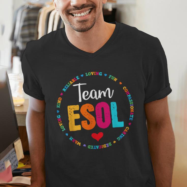 Back To School Teachers Crew Students Team ESOL Teacher Men's V-Neck T-Shirt, funny gift Back To School Teachers Crew Students Team ESOL Teacher Men's V-Neck T-Shirt, funny gift