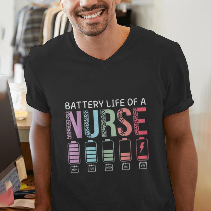 Battery Life Of A Nurse School Teacher Appreciation Men's V-Neck T-Shirt, funny gift Battery Life Of A Nurse School Teacher Appreciation Men's V-Neck T-Shirt, funny gift