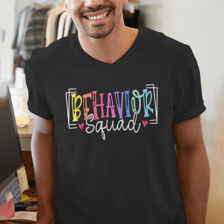 Behavior Squad Therapy Therapists Teachers Behavior Team Men's V-Neck T-Shirt, funny gift Behavior Squad Therapy Therapists Teachers Behavior Team Men's V-Neck T-Shirt, funny gift