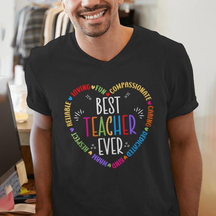 Best Teacher Ever Teacher Motivational Appreciation Men's V-Neck T-Shirt, funny gift Best Teacher Ever Teacher Motivational Appreciation Men's V-Neck T-Shirt, funny gift