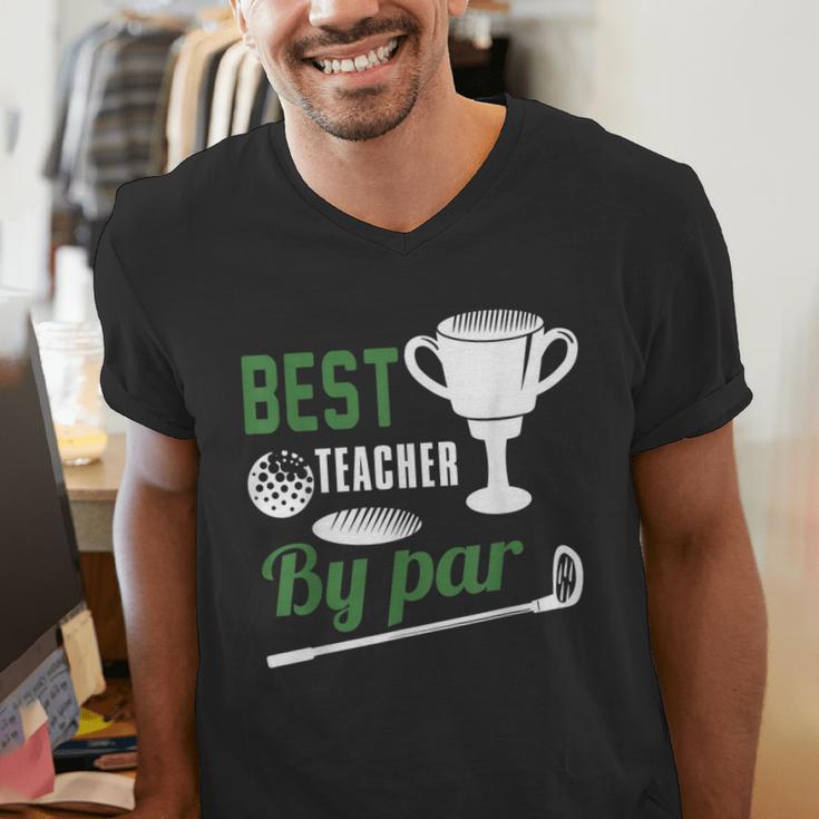 Best Teacher By Par Golf Golfer Men's V-Neck T-Shirt, funny gift Best Teacher By Par Golf Golfer Men's V-Neck T-Shirt, funny gift