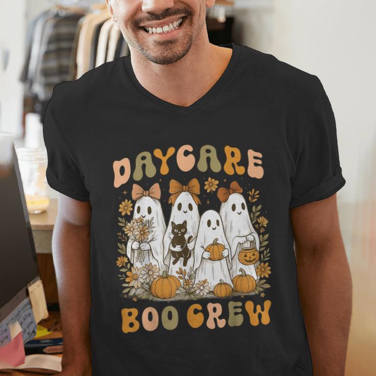 Boo Crew Daycare Teacher Matching Halloween Costume Ghost Men's V-Neck T-Shirt, funny gift Boo Crew Daycare Teacher Matching Halloween Costume Ghost Men's V-Neck T-Shirt, funny gift