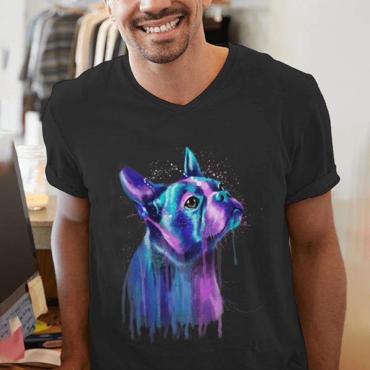 Boston Terrier Dog For a Boston Terrier Mom Men's V-Neck T-Shirt, Boston Terrier Mom Shirts, funny gift
