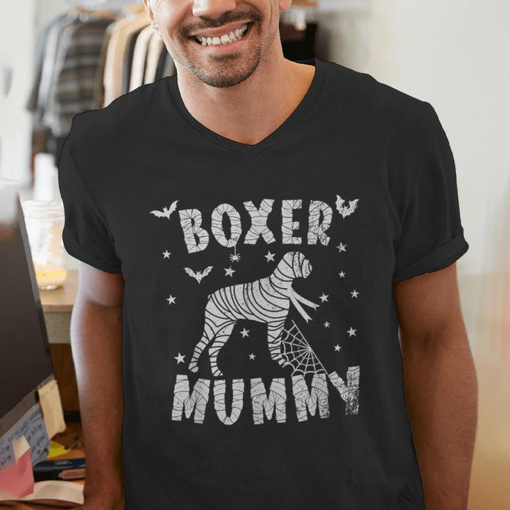 Boxer Dog Mama Halloween Men's V-Neck T-Shirt, funny gift