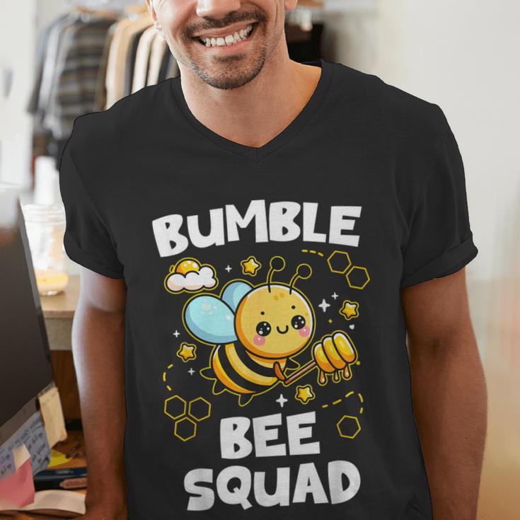Bumble Bee Squad Honey Bumblebee Teacher Team Group Men's V-Neck T-Shirt, funny gift