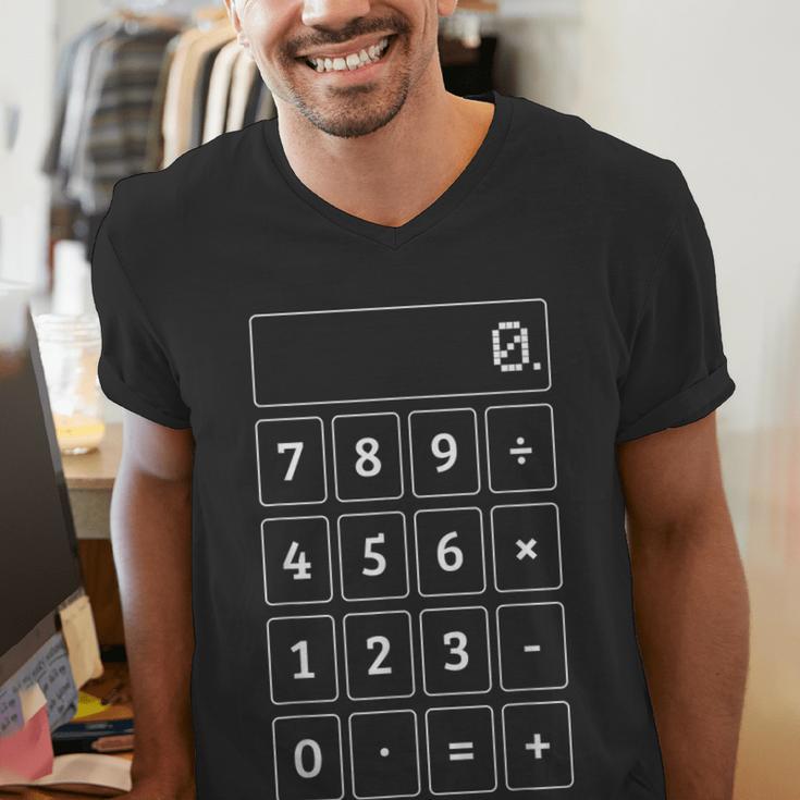 Calculator Costume Halloween Math Teacher Nerd For Men Women Men's V-Neck T-Shirt, funny gift Calculator Costume Halloween Math Teacher Nerd For Men Women Men's V-Neck T-Shirt, funny gift