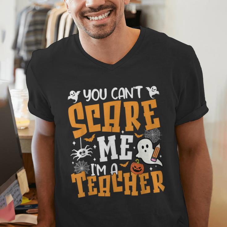 You Can't Scare Me I'm A Teacher Halloween Spooky Season Men's V-Neck T-Shirt, funny gift You Can't Scare Me I'm A Teacher Halloween Spooky Season Men's V-Neck T-Shirt, funny gift