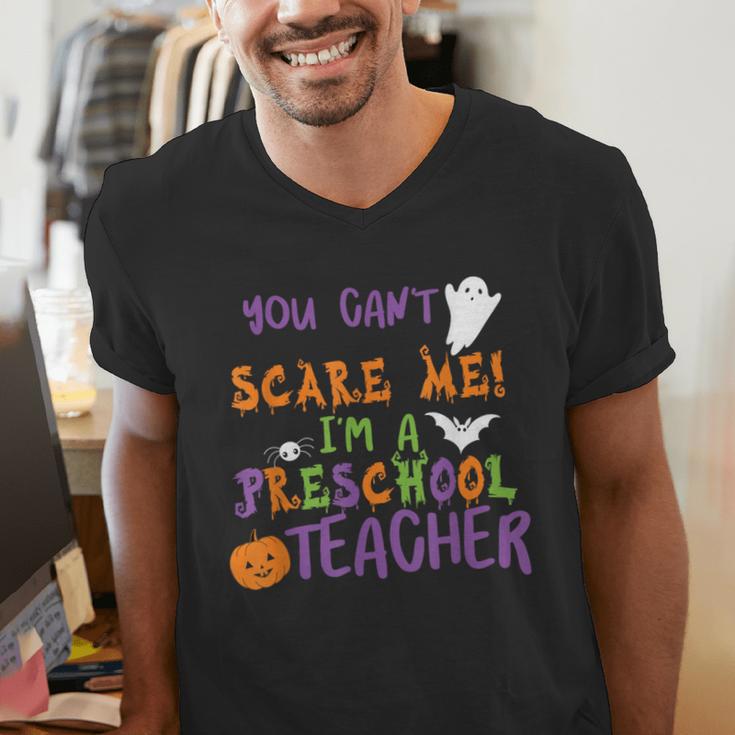 You Cant Scare Me Im A Preschool Teacher Men's V-Neck T-Shirt, funny gift You Cant Scare Me Im A Preschool Teacher Men's V-Neck T-Shirt, funny gift