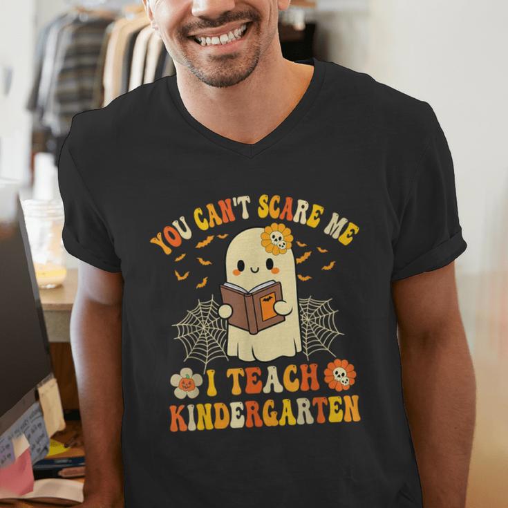 You Can't Scare Me I Teach Kindergarten Halloween Teacher Men's V-Neck T-Shirt, funny gift You Can't Scare Me I Teach Kindergarten Halloween Teacher Men's V-Neck T-Shirt, funny gift