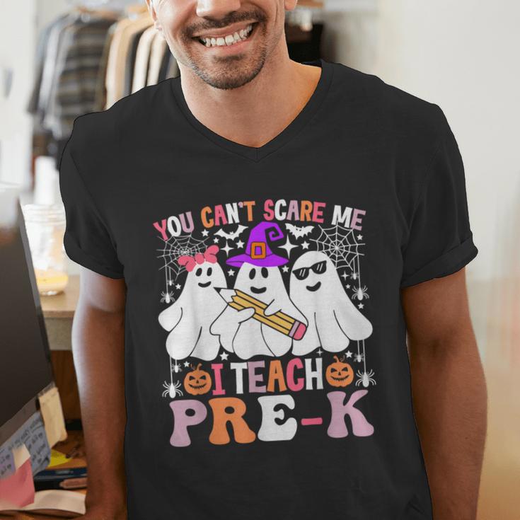 You Can't Scare Me I Teach Pre-k Halloween Teacher Men's V-Neck T-Shirt, funny gift You Can't Scare Me I Teach Pre-k Halloween Teacher Men's V-Neck T-Shirt, funny gift