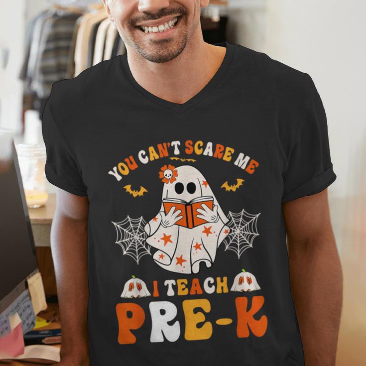 You Cant Scare Me I Teach Pre-K Teacher Halloween Men's V-Neck T-Shirt, funny gift You Cant Scare Me I Teach Pre-K Teacher Halloween Men's V-Neck T-Shirt, funny gift