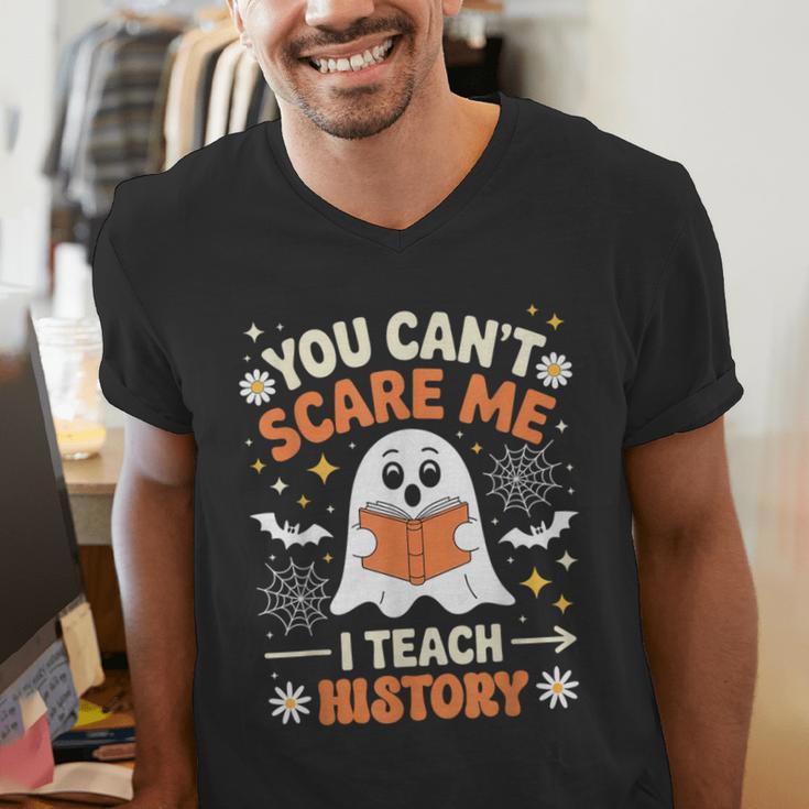 You Can't Scare Me I Teach History Retro Teacher Halloween Men's V-Neck T-Shirt, History Teacher Shirts, funny gift You Can't Scare Me I Teach History Retro Teacher Halloween Men's V-Neck T-Shirt, History Teacher Shirts, funny gift