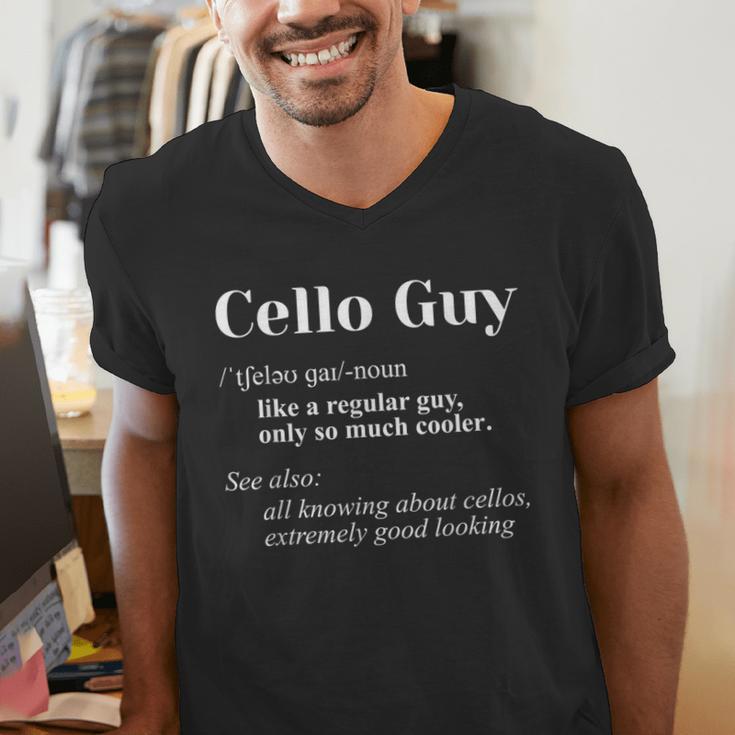 Cello Guy Definition Cello Player Classical Music Teacher Men's V-Neck T-Shirt, funny gift Cello Guy Definition Cello Player Classical Music Teacher Men's V-Neck T-Shirt, funny gift