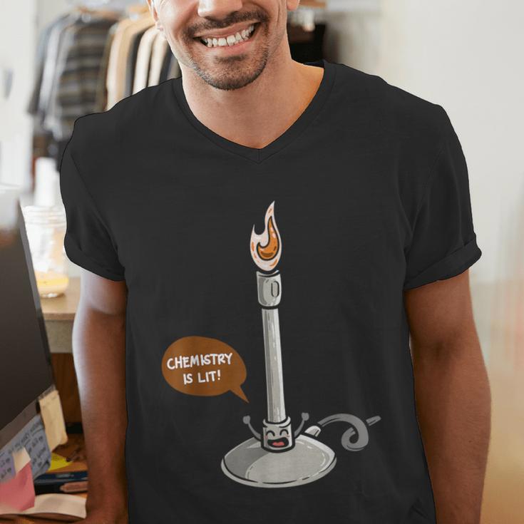 Chemistry Burner Science Lover Biology Chemistry Teacher Men's V-Neck T-Shirt, Science Teacher Shirts, funny gift