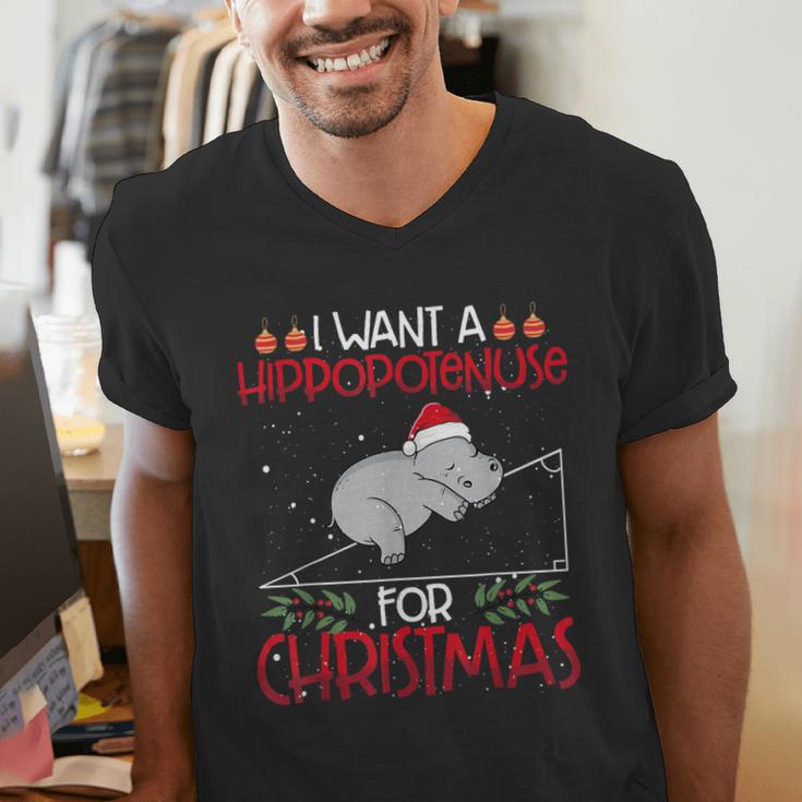 Christmas Math Teacher Hypotenuse Math Hippotenuse Men Women Men's V-Neck T-Shirt, funny gift Christmas Math Teacher Hypotenuse Math Hippotenuse Men Women Men's V-Neck T-Shirt, funny gift