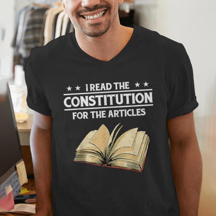 Cool History Teacher Read The Constitution For The Articles Men's V-Neck T-Shirt, History Teacher Shirts, funny gift