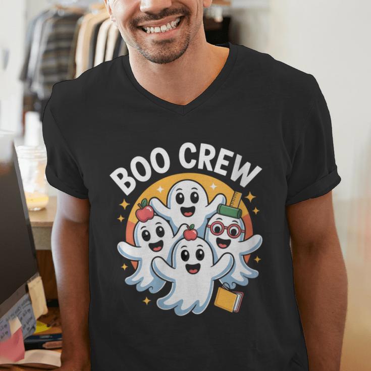 Cute Group Matching Teachers Halloween Men's V-Neck T-Shirt, funny gift Cute Group Matching Teachers Halloween Men's V-Neck T-Shirt, funny gift