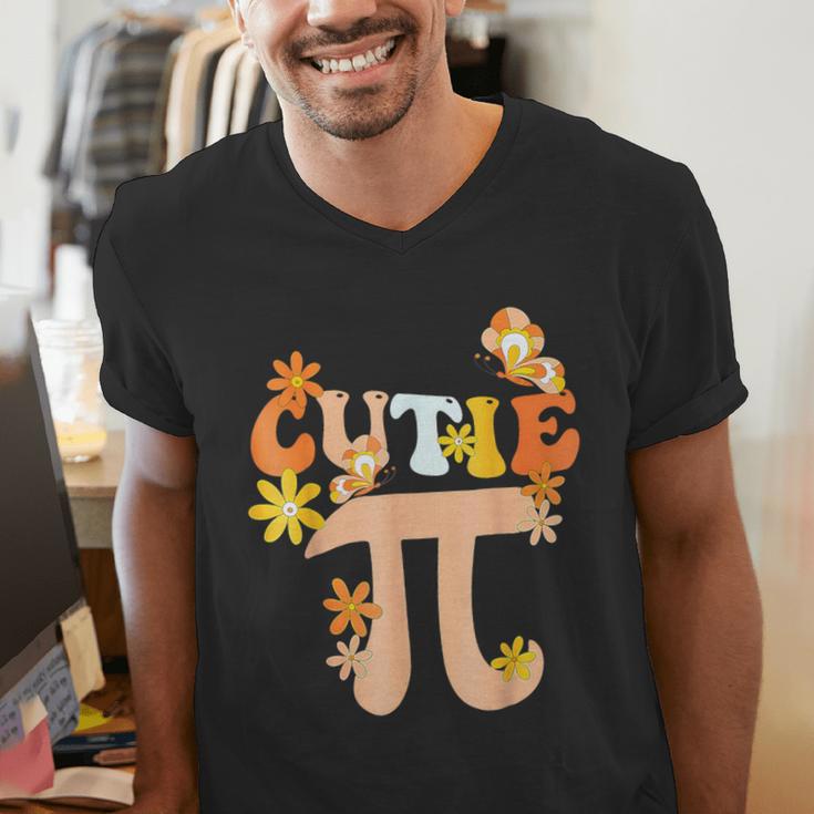 Cutie Pi Shirt Pi Day Math Girls Kids Women Toddler Teacher Men's V-Neck T-Shirt, funny gift