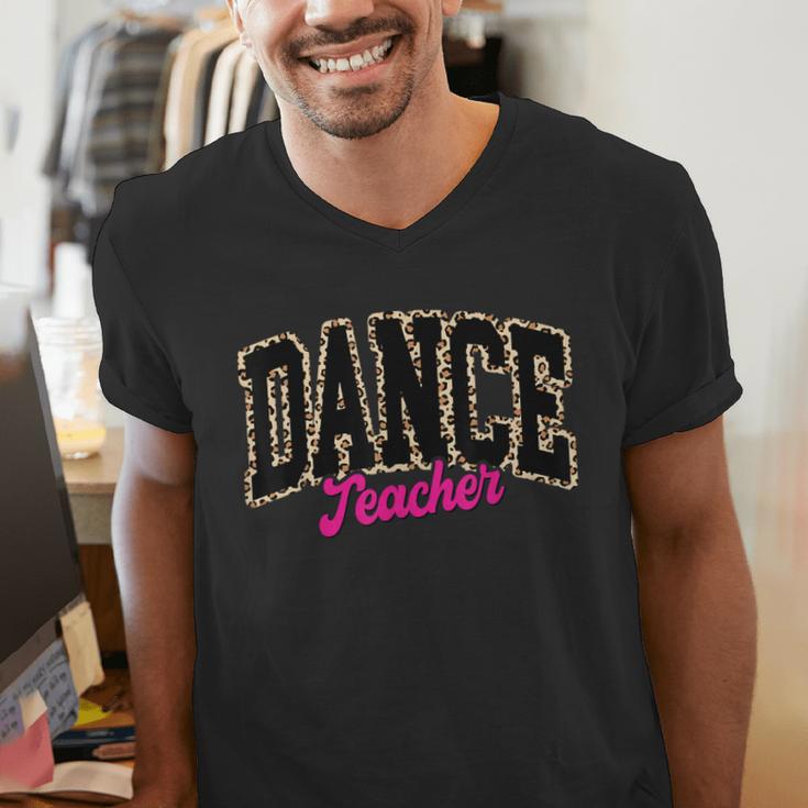 Dance Teacher Leopard Dancing Life Girls Women Dancer Men's V-Neck T-Shirt, funny gift Dance Teacher Leopard Dancing Life Girls Women Dancer Men's V-Neck T-Shirt, funny gift