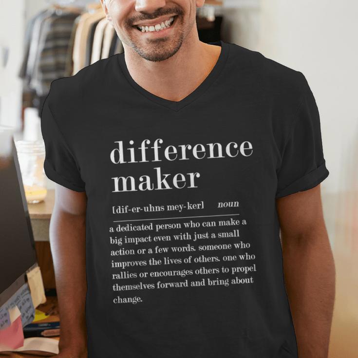 Difference Maker Definition Best Friend Teacher Life Men's V-Neck T-Shirt, funny gift
