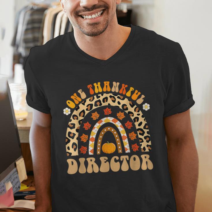 Director One Thankful Fall Teacher Women Life Men's V-Neck T-Shirt, funny gift Director One Thankful Fall Teacher Women Life Men's V-Neck T-Shirt, funny gift
