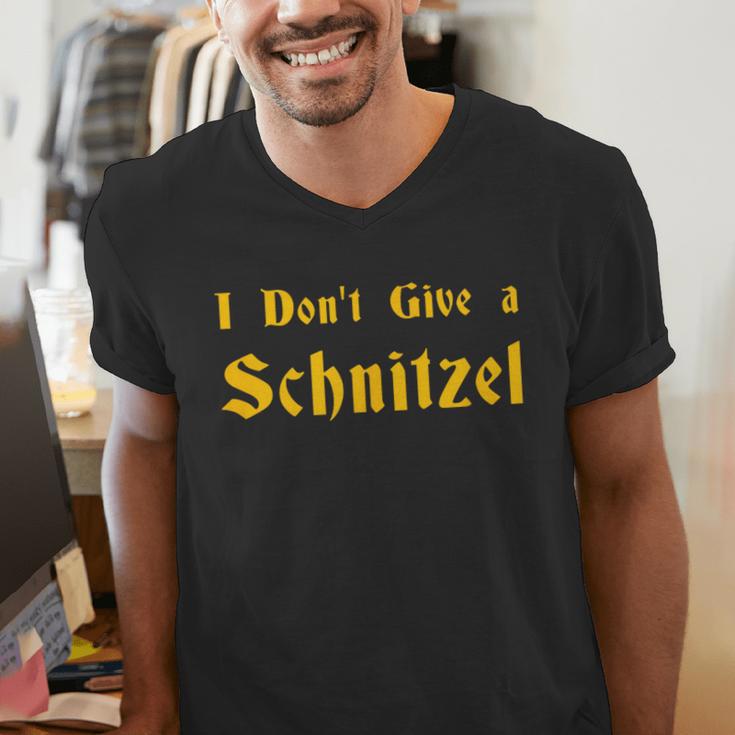 I Don't Give a Schnitzel T-Shirt Men's V-Neck T-Shirt, funny gift