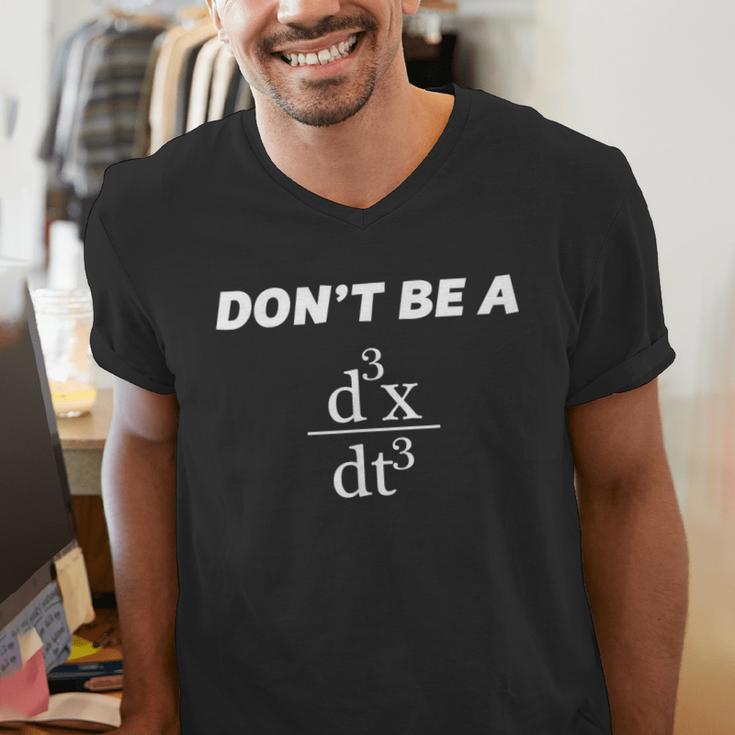 Don't Be A Jerk Math Scholar Teacher Nerd Men's V-Neck T-Shirt, funny gift