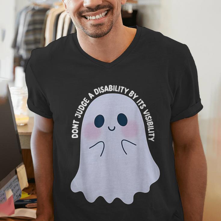 Dont Judge a Disability By Its Visibility Teacher Men's V-Neck T-Shirt, funny gift Dont Judge a Disability By Its Visibility Teacher Men's V-Neck T-Shirt, funny gift