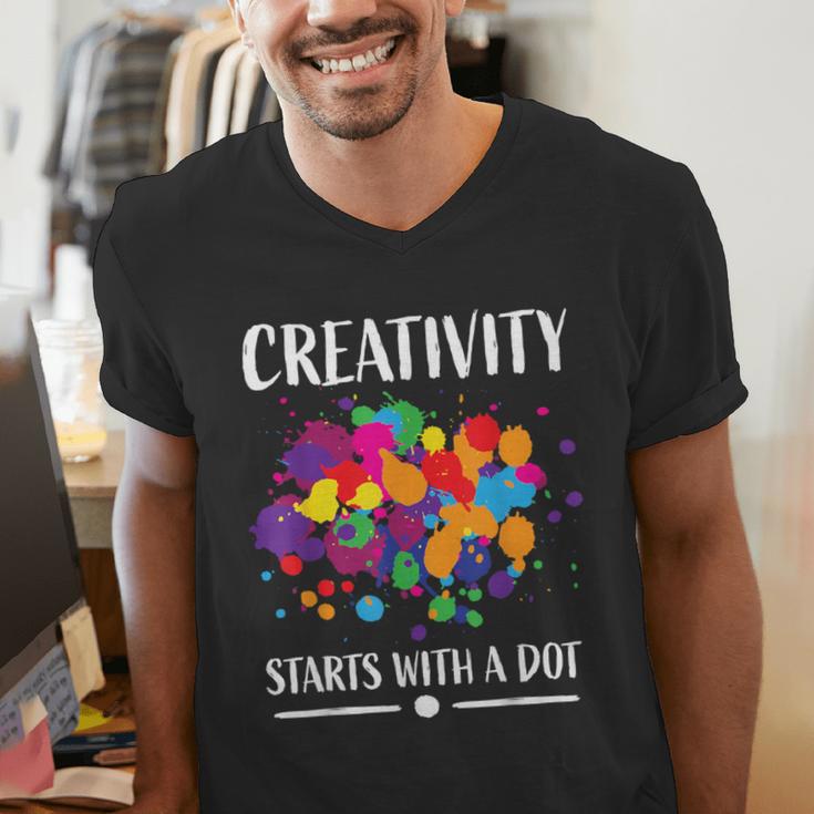 Dot Day Shirt Women Men Kids Girls Boys Teacher 2024 Dot Day Men's V-Neck T-Shirt, funny gift Dot Day Shirt Women Men Kids Girls Boys Teacher 2024 Dot Day Men's V-Neck T-Shirt, funny gift