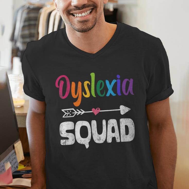 Dyslexia Awareness Month Dyslexia Teacher Therapist Men's V-Neck T-Shirt, funny gift Dyslexia Awareness Month Dyslexia Teacher Therapist Men's V-Neck T-Shirt, funny gift