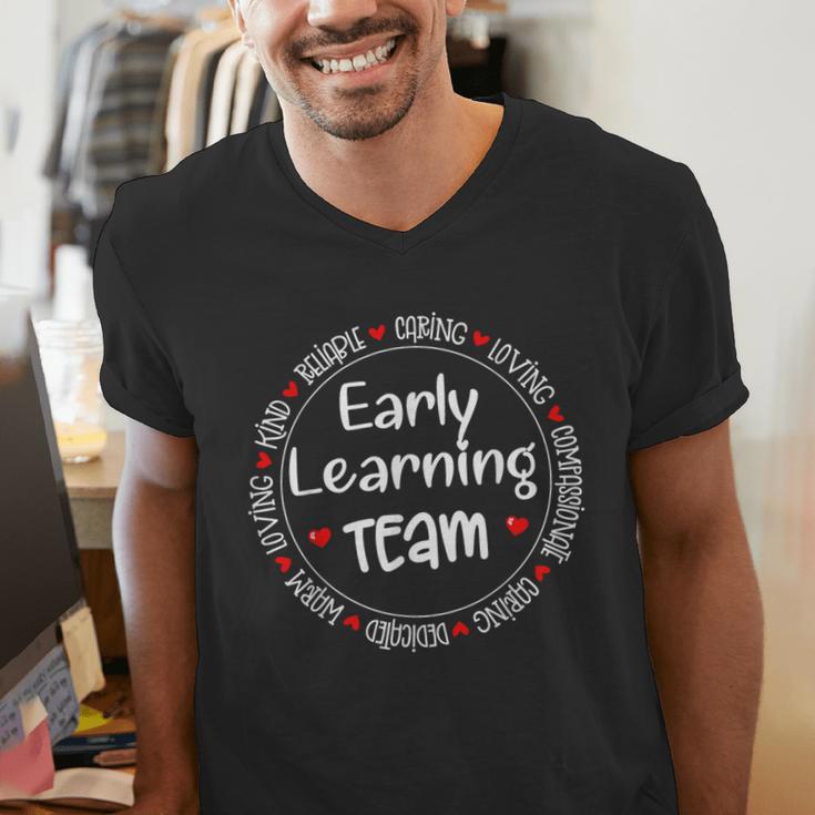 Early Learning TEAM Preschool Teacher Early Learners Crew Men's V-Neck T-Shirt, funny gift Early Learning TEAM Preschool Teacher Early Learners Crew Men's V-Neck T-Shirt, funny gift