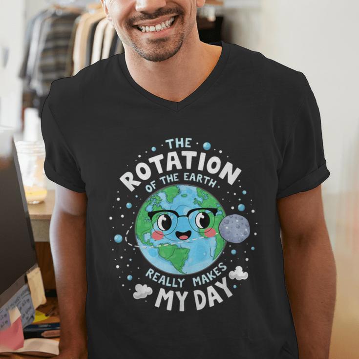 Earth Day Rotation Of The Earth Makes My Day Science Teacher Men's V-Neck T-Shirt, Science Teacher Shirts, funny gift Earth Day Rotation Of The Earth Makes My Day Science Teacher Men's V-Neck T-Shirt, Science Teacher Shirts, funny gift