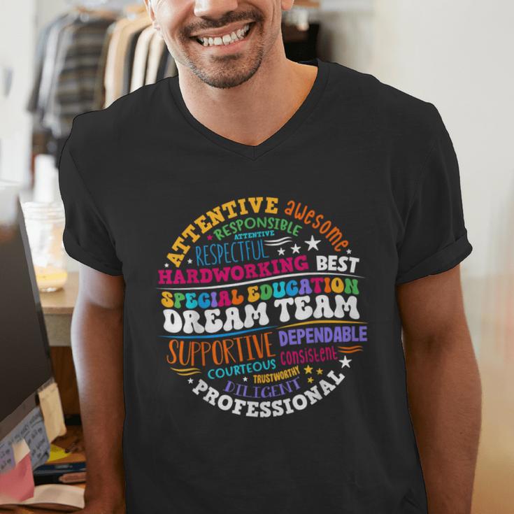Educators Special Ed Teacher Special Education Dream Team Men's V-Neck T-Shirt, funny gift Educators Special Ed Teacher Special Education Dream Team Men's V-Neck T-Shirt, funny gift