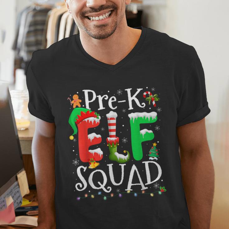Elf Squad Pre-k Teacher Christmas Child Xmas Men's V-Neck T-Shirt, funny gift Elf Squad Pre-k Teacher Christmas Child Xmas Men's V-Neck T-Shirt, funny gift