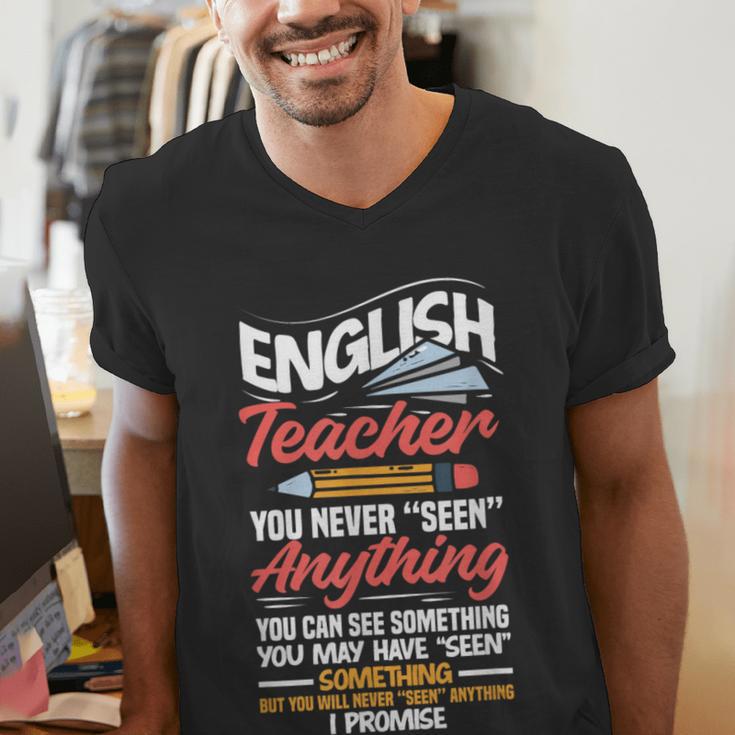 English Teacher Men's V-Neck T-Shirt, English Teacher Shirts, funny gift