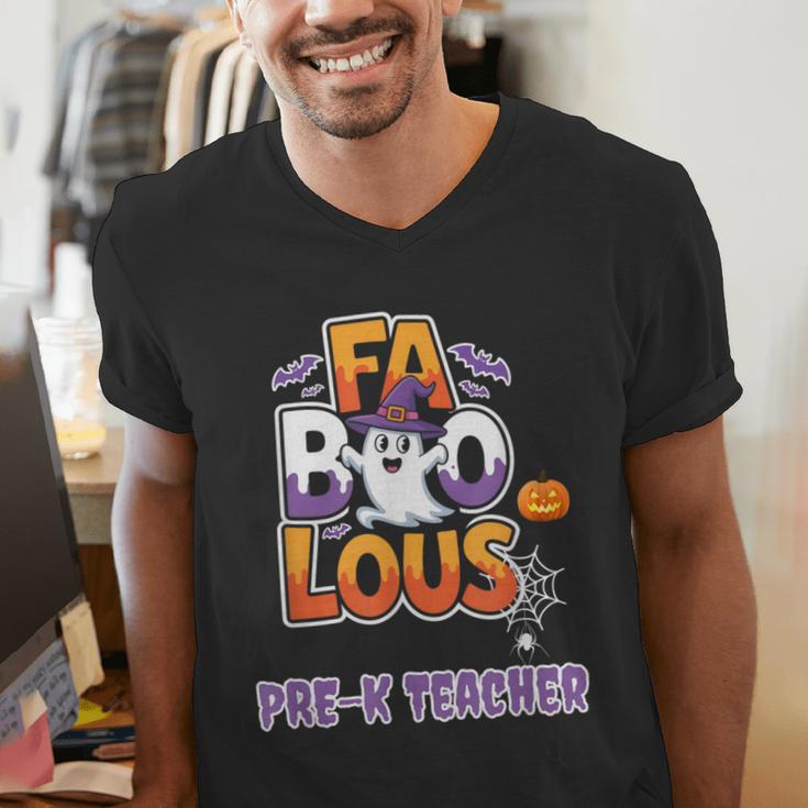 Fabulous Pre-K Teacher Halloween Costume Classroom Outfit Men's V-Neck T-Shirt, funny gift Fabulous Pre-K Teacher Halloween Costume Classroom Outfit Men's V-Neck T-Shirt, funny gift